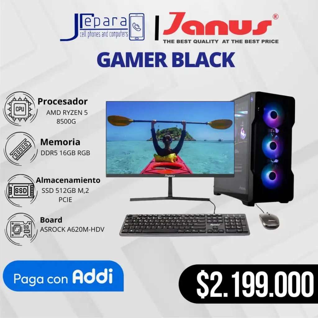Gamer Black AMD Ryzen 5 8500G