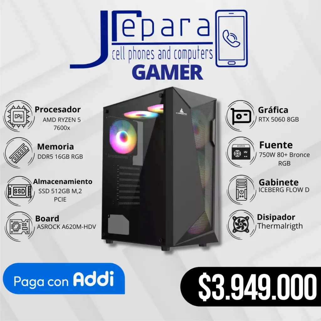 Gamer AMD RYZEN 5 7600x